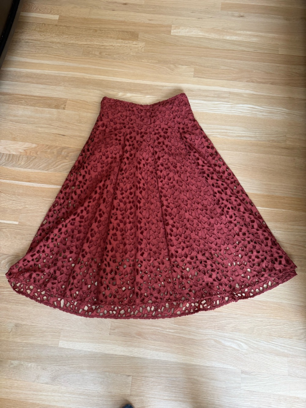 Vince caramel brown Lace A-Line Skirt